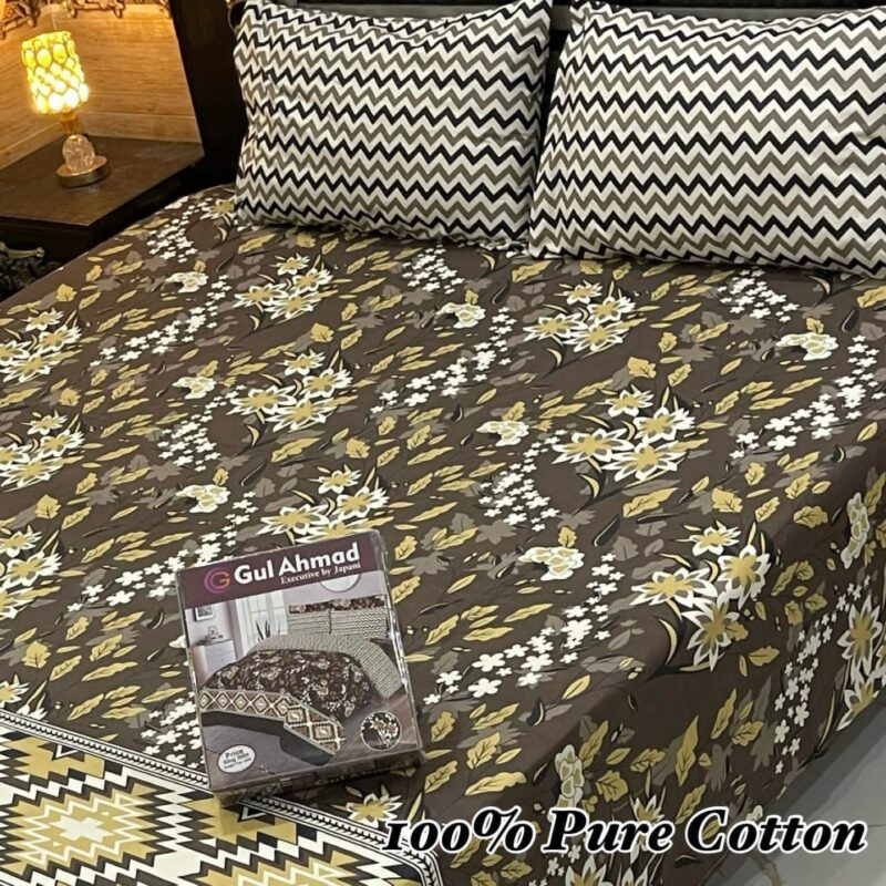 Bed Sheet Set-Double (3-Pcs) BSD-116